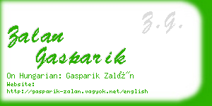 zalan gasparik business card